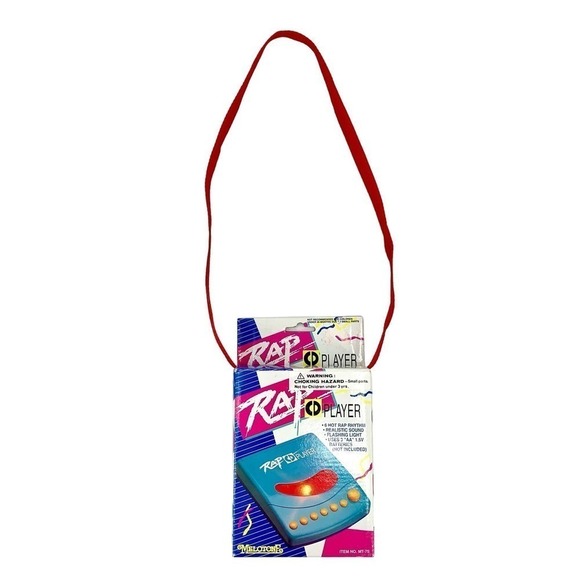 Vintage 90s NIB Melotone Rap CD Player Portable Battery Operated 6 Rap Rhythms - Picture 2 of 7